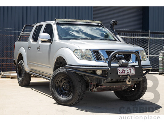 10/2012 Nissan Navara ST (4x4) D40 Dual Cab P/Up Silver Lightning Turbo Diesel 2.5L
