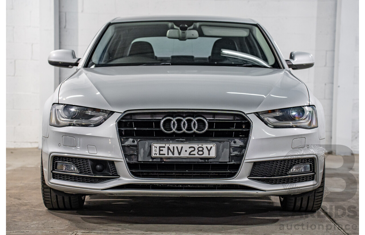 5/2013 Audi A4 3.0 TDI S-Line B8 (8K) MY13 4d Sedan Ice Silver Metallic Turbo Diesel V6 3.0L