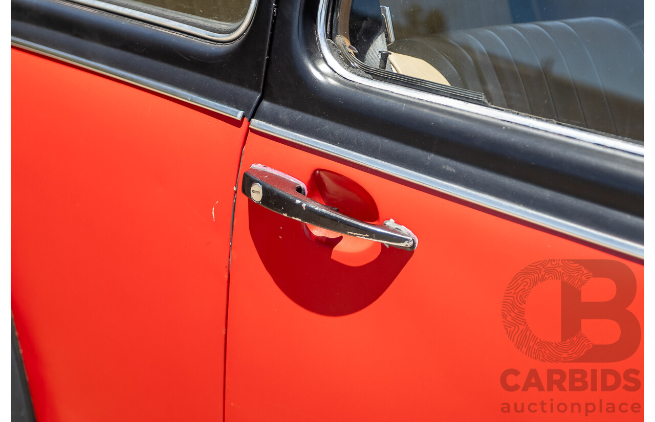 8/1970 Volkswagen Beetle 2d Sedan Black / Red 1.6L - Modified