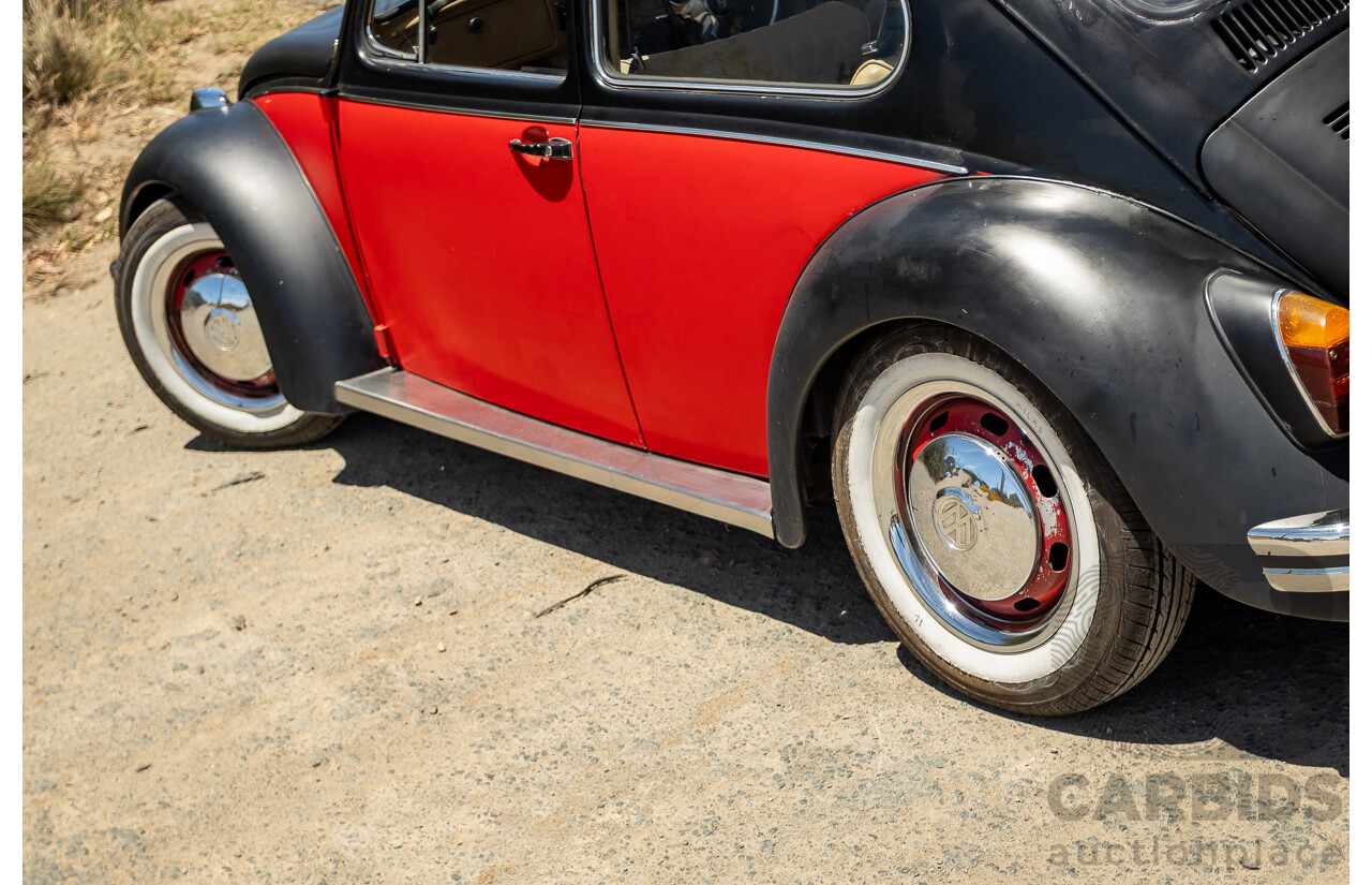 8/1970 Volkswagen Beetle 2d Sedan Black / Red 1.6L - Modified