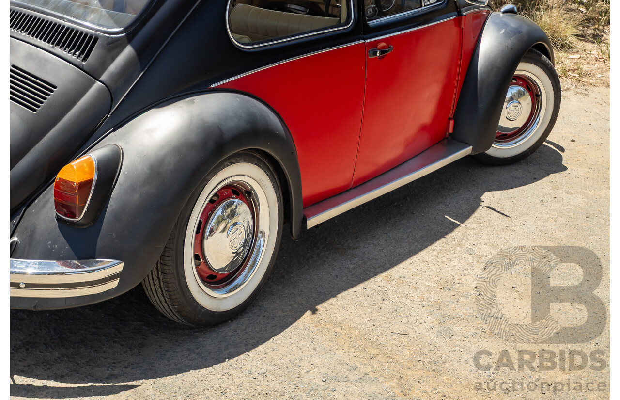 8/1970 Volkswagen Beetle 2d Sedan Black / Red 1.6L - Modified