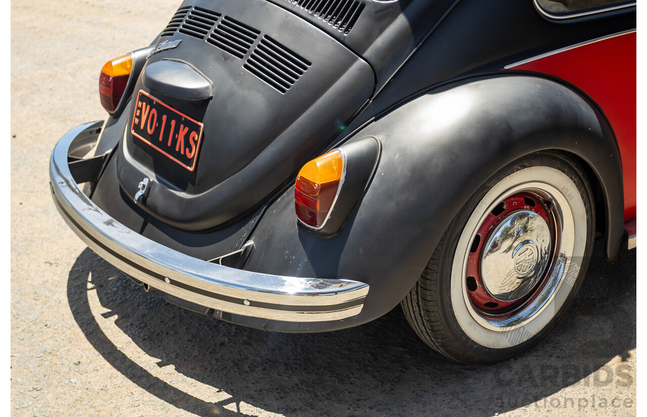 8/1970 Volkswagen Beetle 2d Sedan Black / Red 1.6L - Modified