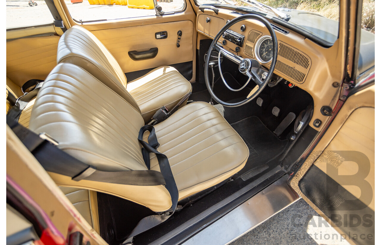 8/1970 Volkswagen Beetle 2d Sedan Black / Red 1.6L - Modified