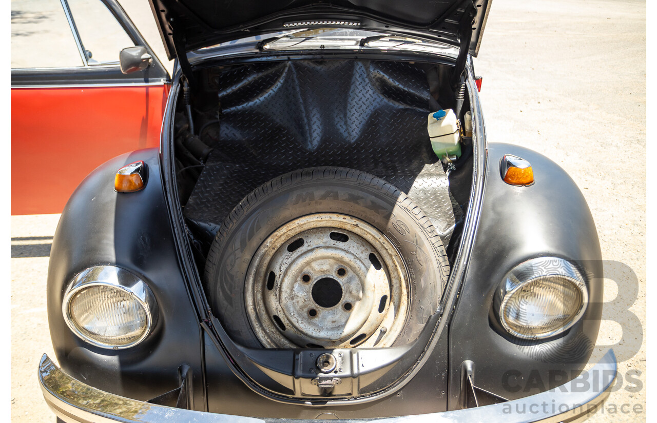 8/1970 Volkswagen Beetle 2d Sedan Black / Red 1.6L - Modified