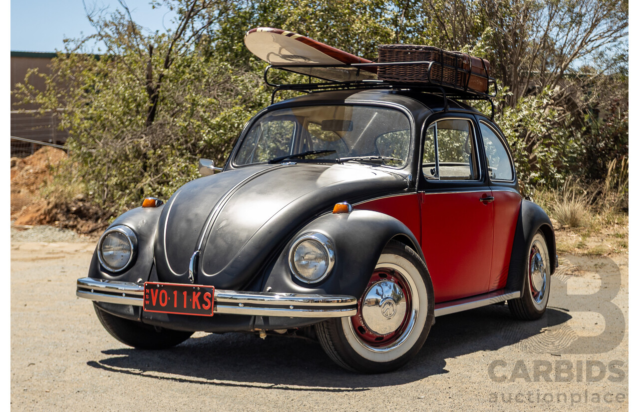 8/1970 Volkswagen Beetle 2d Sedan Black / Red 1.6L - Modified