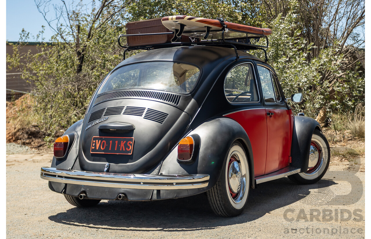 8/1970 Volkswagen Beetle 2d Sedan Black / Red 1.6L - Modified