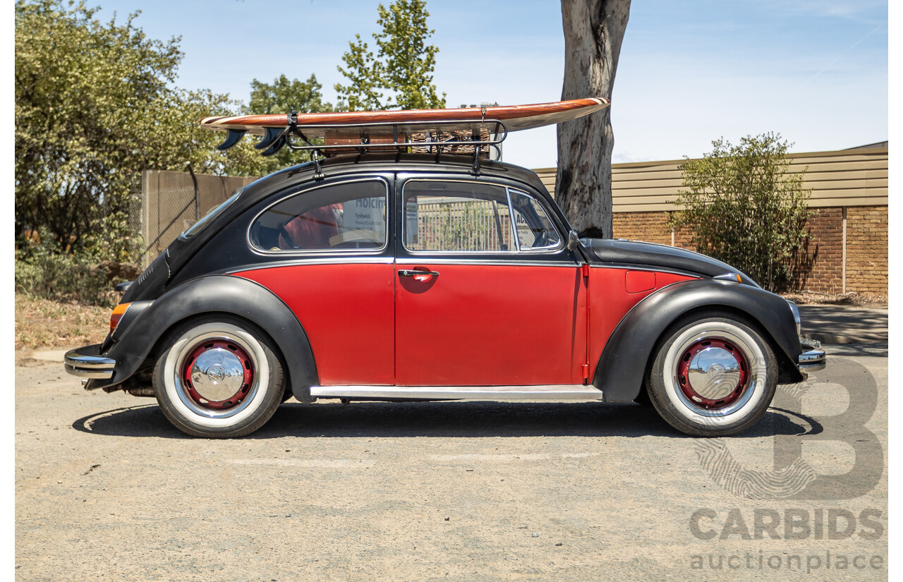 8/1970 Volkswagen Beetle 2d Sedan Black / Red 1.6L - Modified