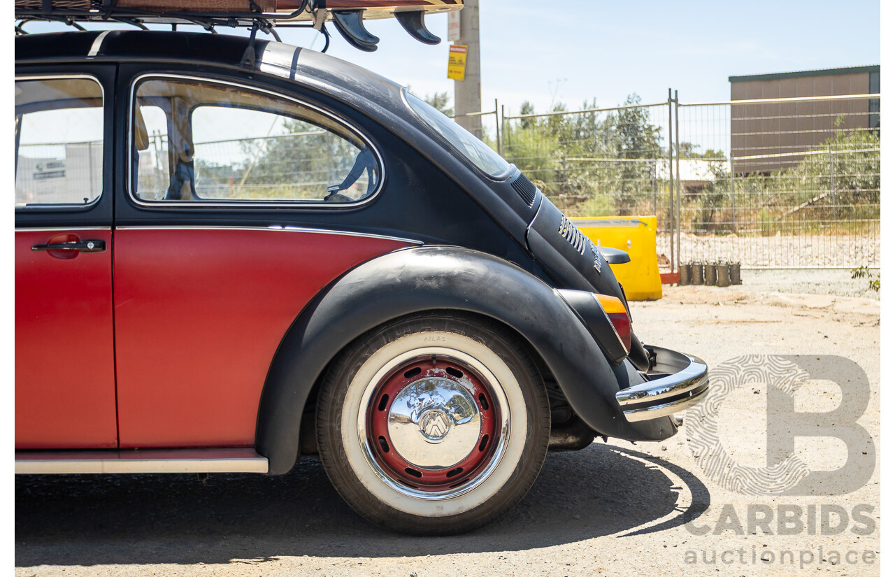 8/1970 Volkswagen Beetle 2d Sedan Black / Red 1.6L - Modified