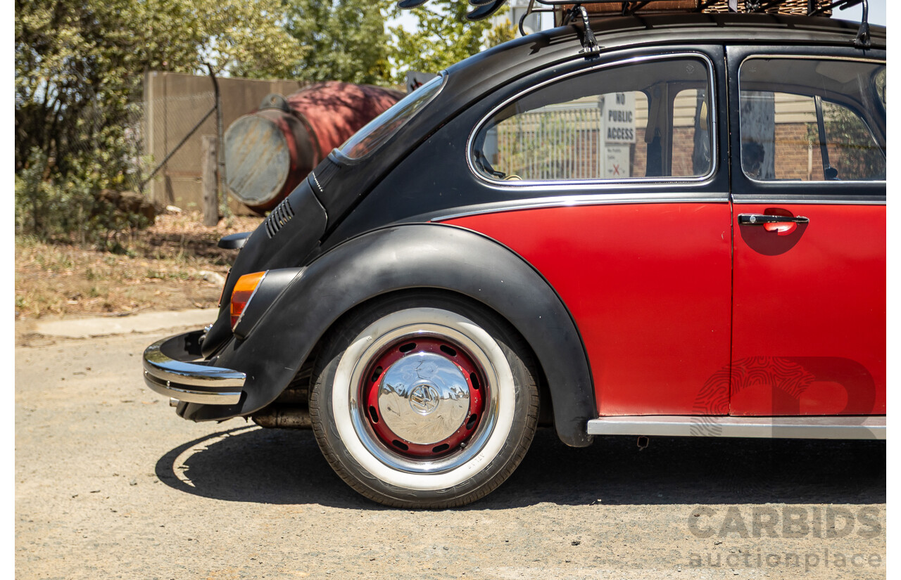 8/1970 Volkswagen Beetle 2d Sedan Black / Red 1.6L - Modified