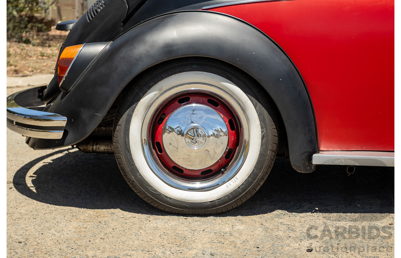 8/1970 Volkswagen Beetle 2d Sedan Black / Red 1.6L - Modified