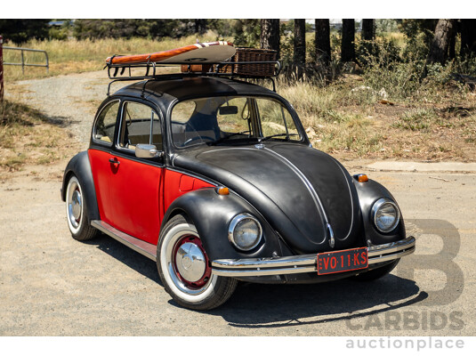 8/1970 Volkswagen Beetle 2d Sedan Black / Red 1.6L - Modified