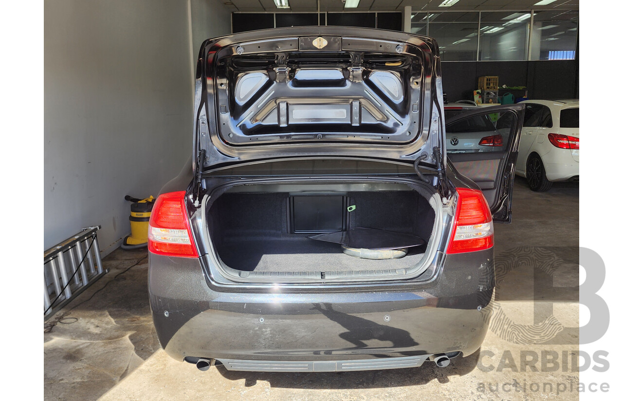 2/2010 Holden Berlina VE MY10 4d Sedan Black 3.0L