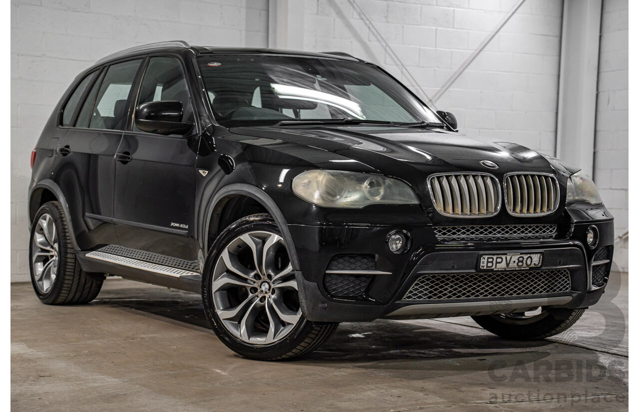 7/2010 BMW X5 xDrive40d Sport E70 MY10 4d Wagon Black Sapphire Metallic Twin Turbo Diesel 3.0L
