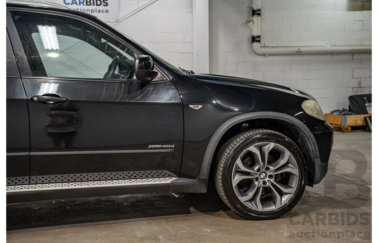 7/2010 BMW X5 xDrive40d Sport E70 MY10 4d Wagon Black Sapphire Metallic Twin Turbo Diesel 3.0L