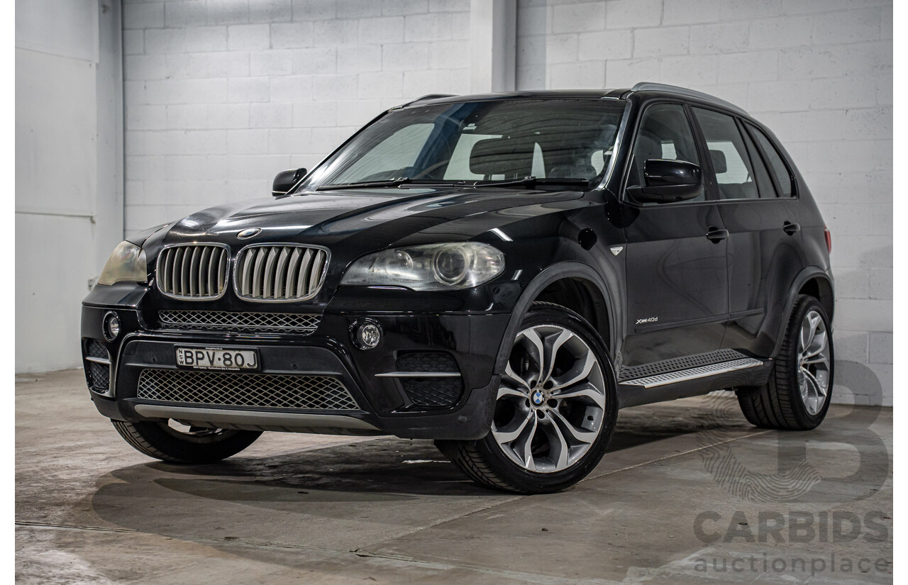 7/2010 BMW X5 xDrive40d Sport E70 MY10 4d Wagon Black Sapphire Metallic Twin Turbo Diesel 3.0L