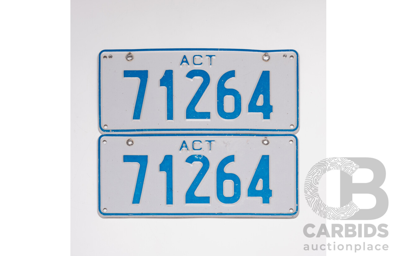 ACT 5-Digit Number Plate - 71264