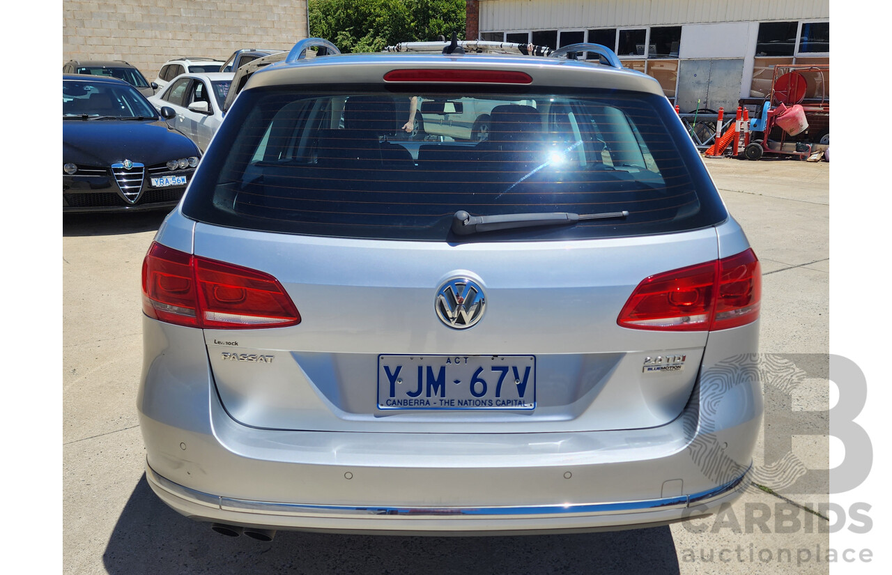 5/2013 Volkswagen Passat 130 TDI Highline 3C MY13.5 4d Wagon Silver 2.0L