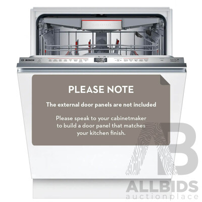 BOSCH (SBV8EDX01A) 60cm Series 8 Fully Integrated Tall Tub Dishwasher - ORP $2,449