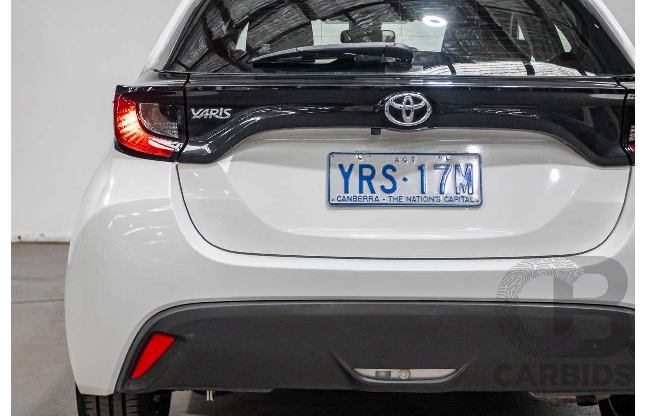 6/2020 Toyota Yaris Ascent Sport MXPA10R 5D Hatchback Glacier White 1.5L
