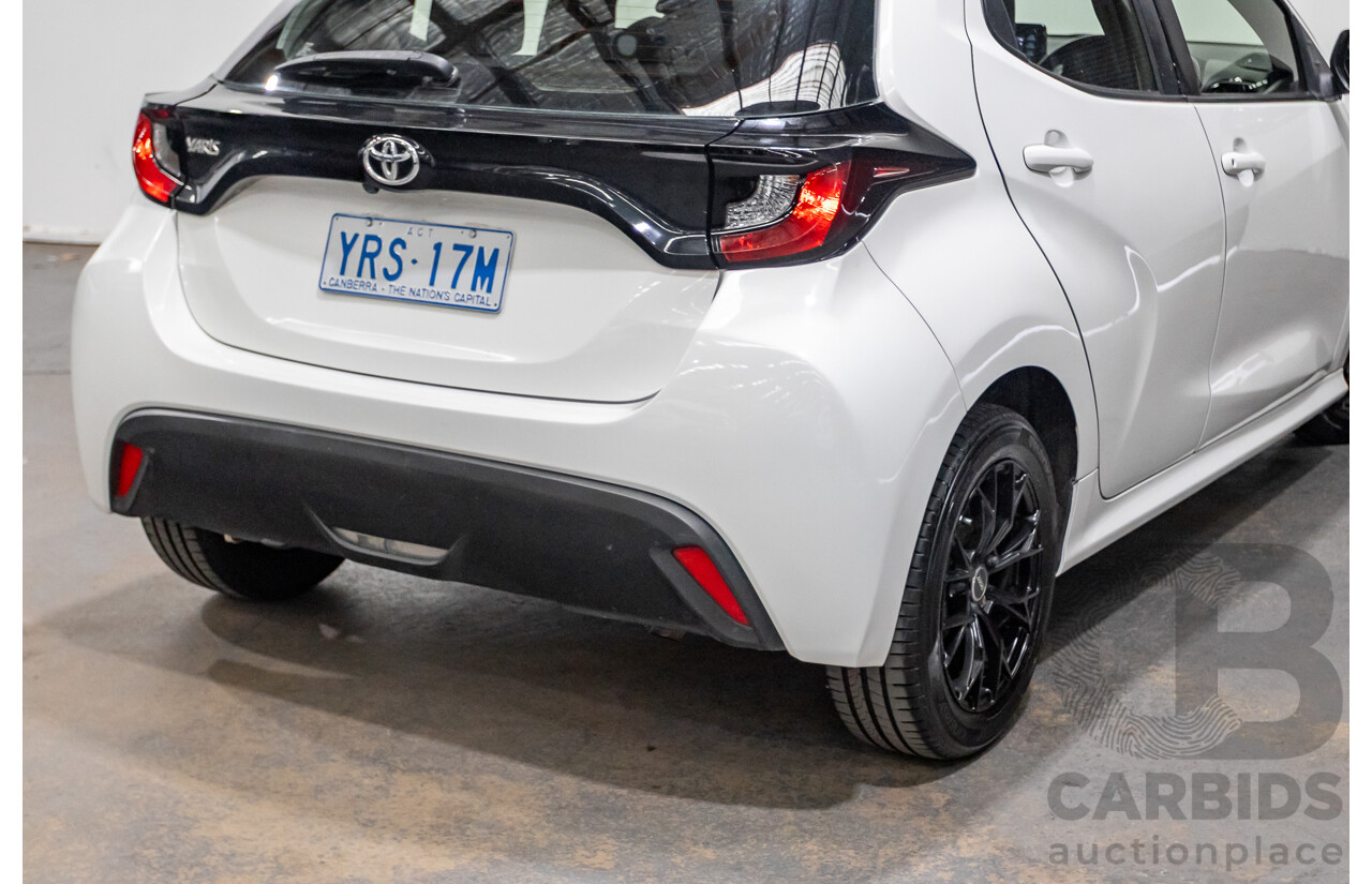 6/2020 Toyota Yaris Ascent Sport MXPA10R 5D Hatchback Glacier White 1.5L
