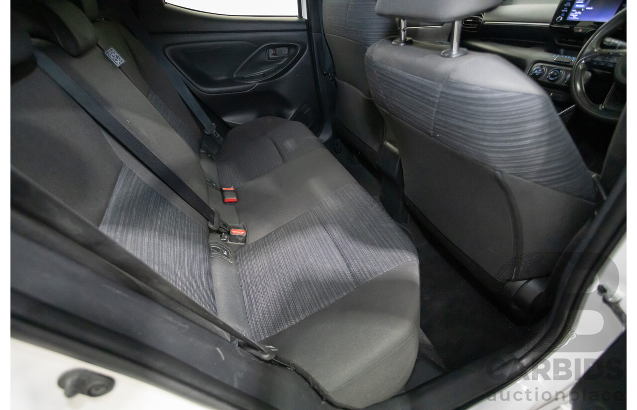 6/2020 Toyota Yaris Ascent Sport MXPA10R 5D Hatchback Glacier White 1.5L