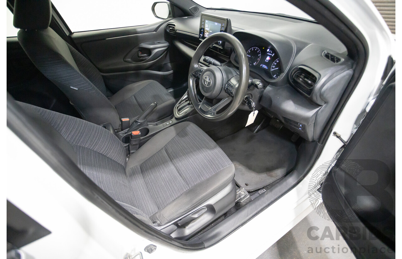 6/2020 Toyota Yaris Ascent Sport MXPA10R 5D Hatchback Glacier White 1.5L