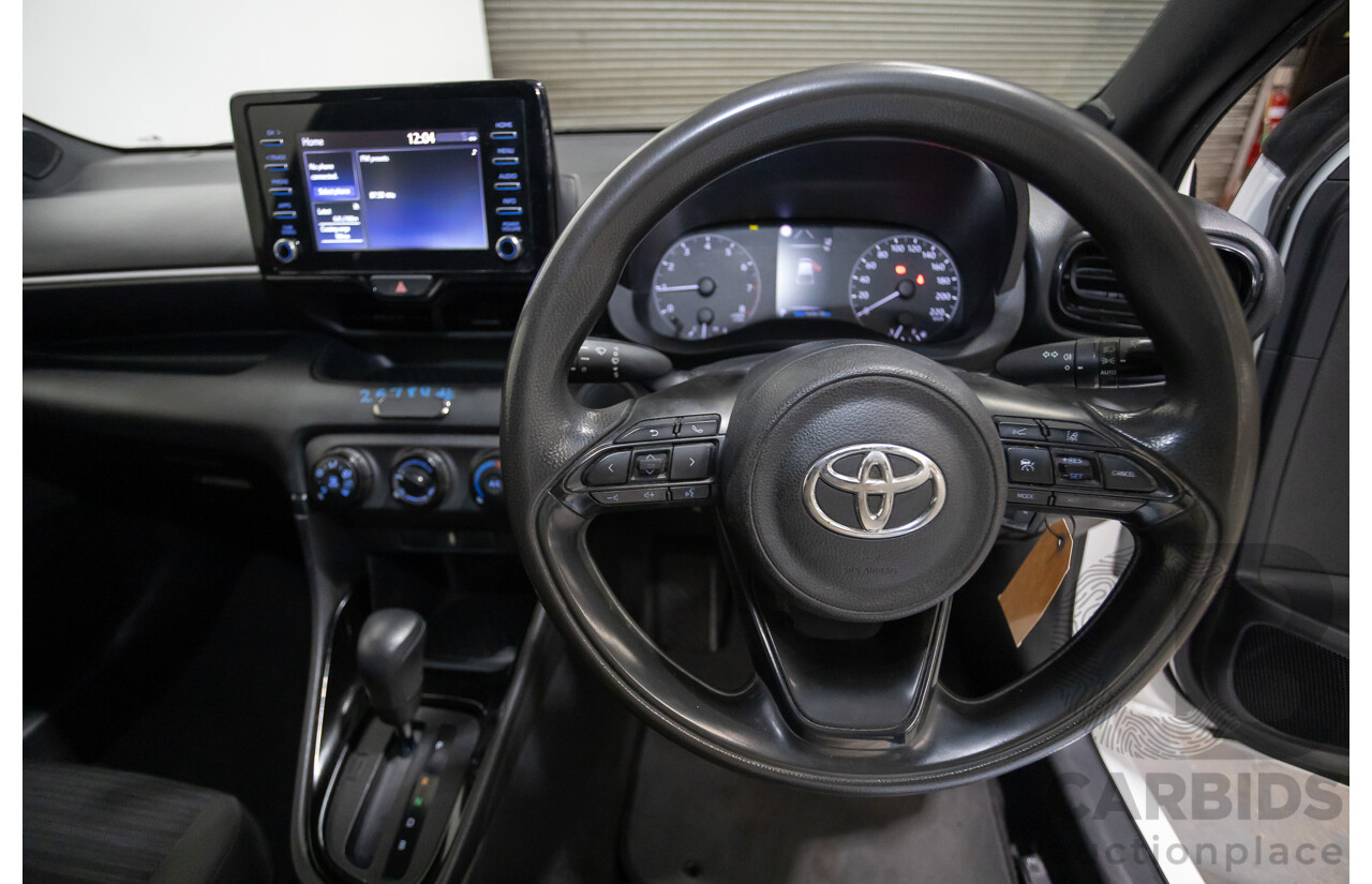 6/2020 Toyota Yaris Ascent Sport MXPA10R 5D Hatchback Glacier White 1.5L