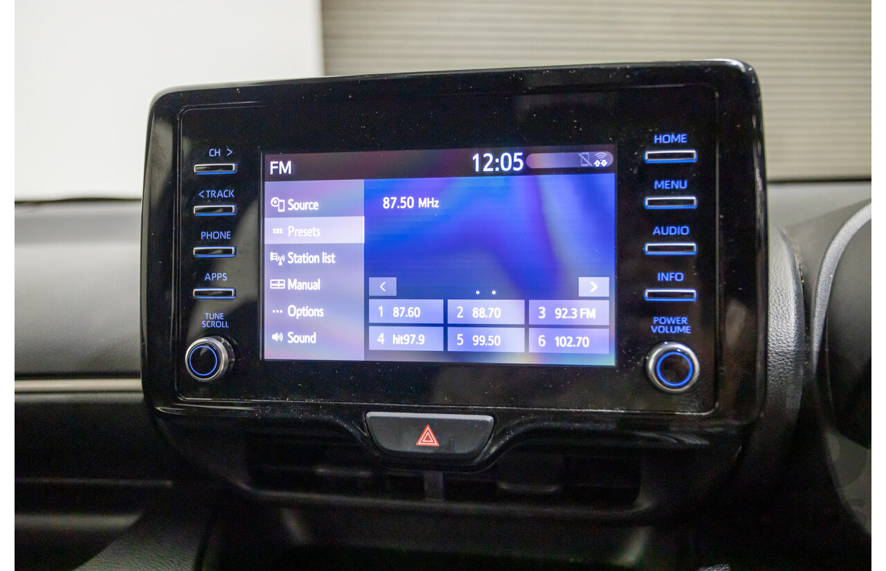 6/2020 Toyota Yaris Ascent Sport MXPA10R 5D Hatchback Glacier White 1.5L