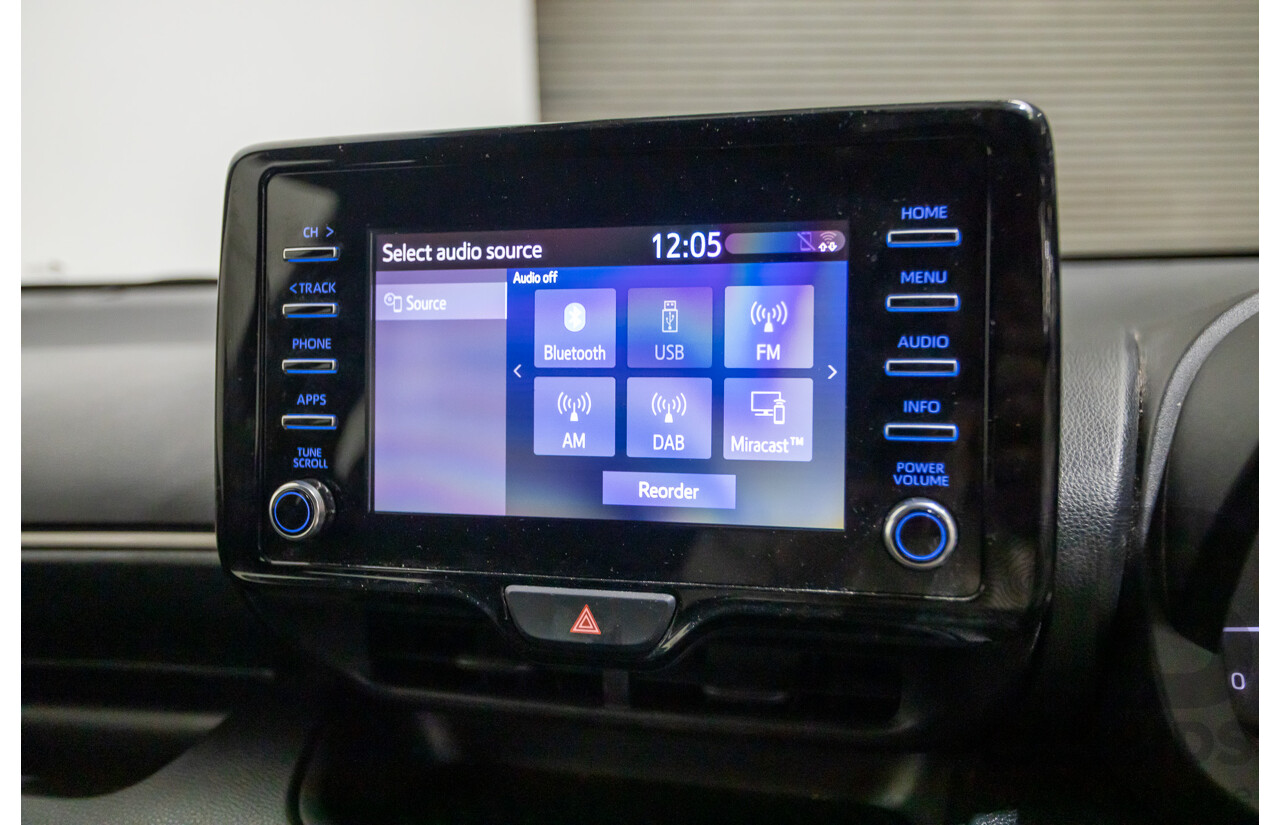 6/2020 Toyota Yaris Ascent Sport MXPA10R 5D Hatchback Glacier White 1.5L