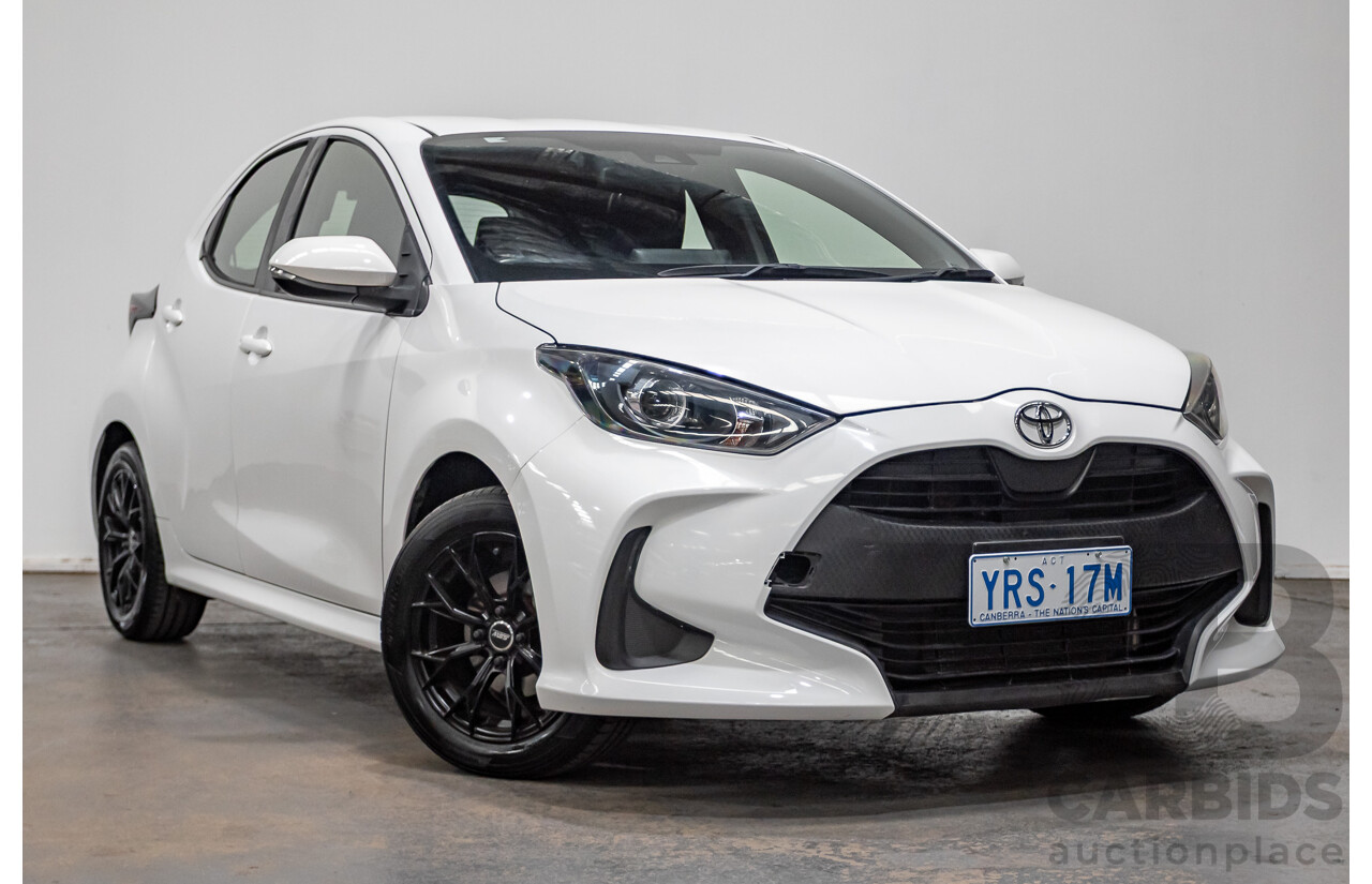 6/2020 Toyota Yaris Ascent Sport MXPA10R 5D Hatchback Glacier White 1.5L