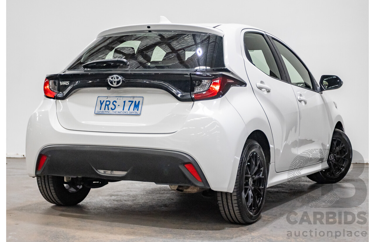 6/2020 Toyota Yaris Ascent Sport MXPA10R 5D Hatchback Glacier White 1.5L
