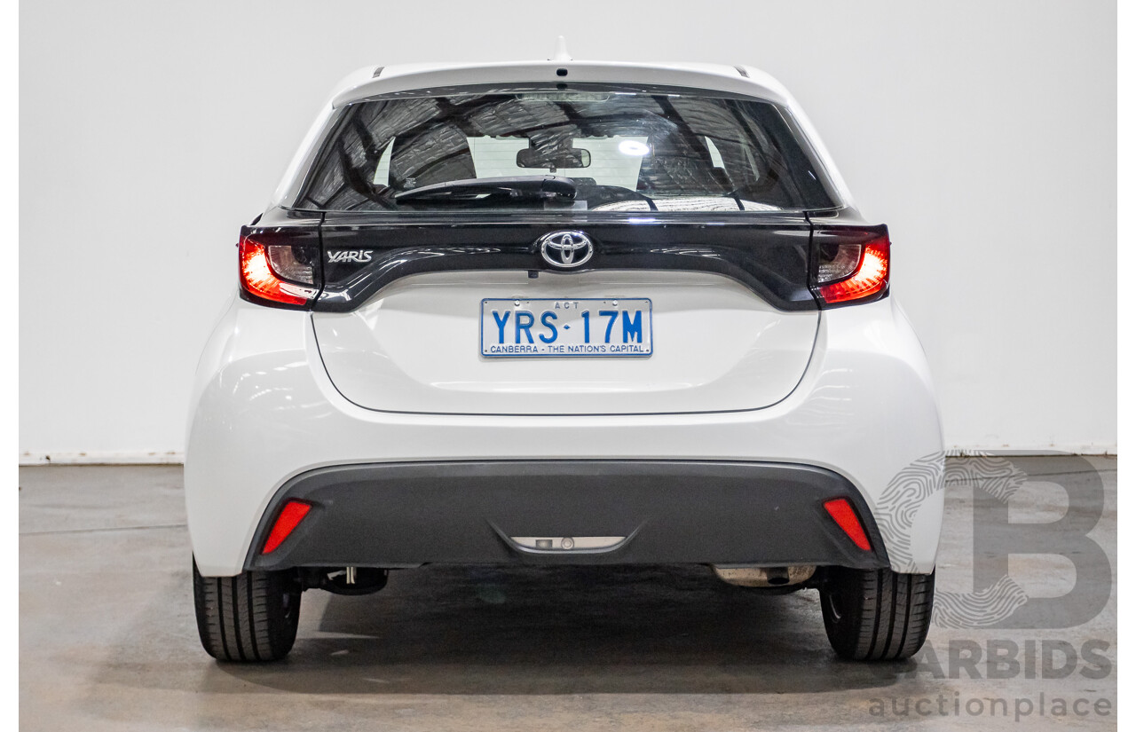 6/2020 Toyota Yaris Ascent Sport MXPA10R 5D Hatchback Glacier White 1.5L