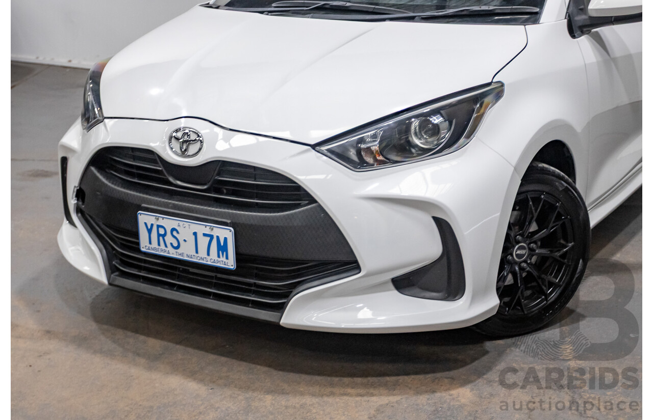 6/2020 Toyota Yaris Ascent Sport MXPA10R 5D Hatchback Glacier White 1.5L