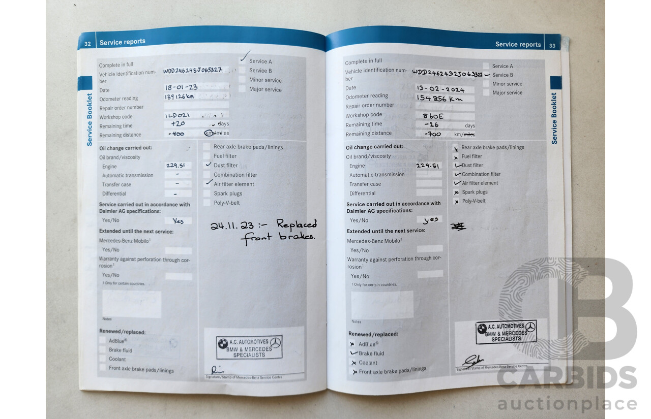 7/2012 Mercedes-Benz B200 BE 246 5d Hatchback White 1.6L