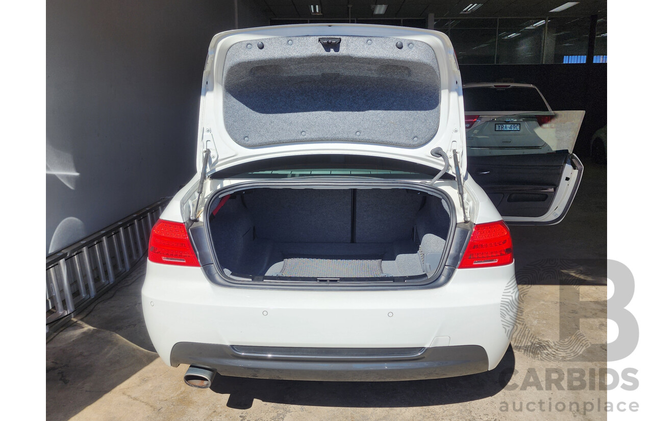9/2011 Bmw 3 20d E92 MY11 2d Coupe White 2.0L