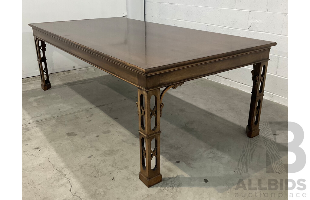 Chinese Chippendale Style Dining Table