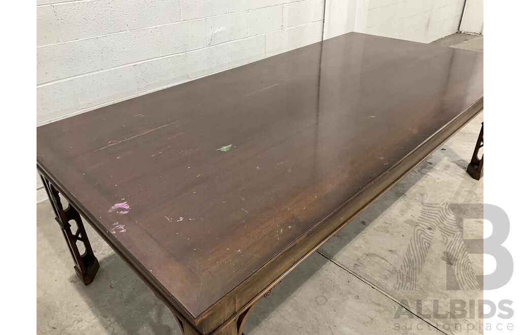 Chinese Chippendale Style Dining Table