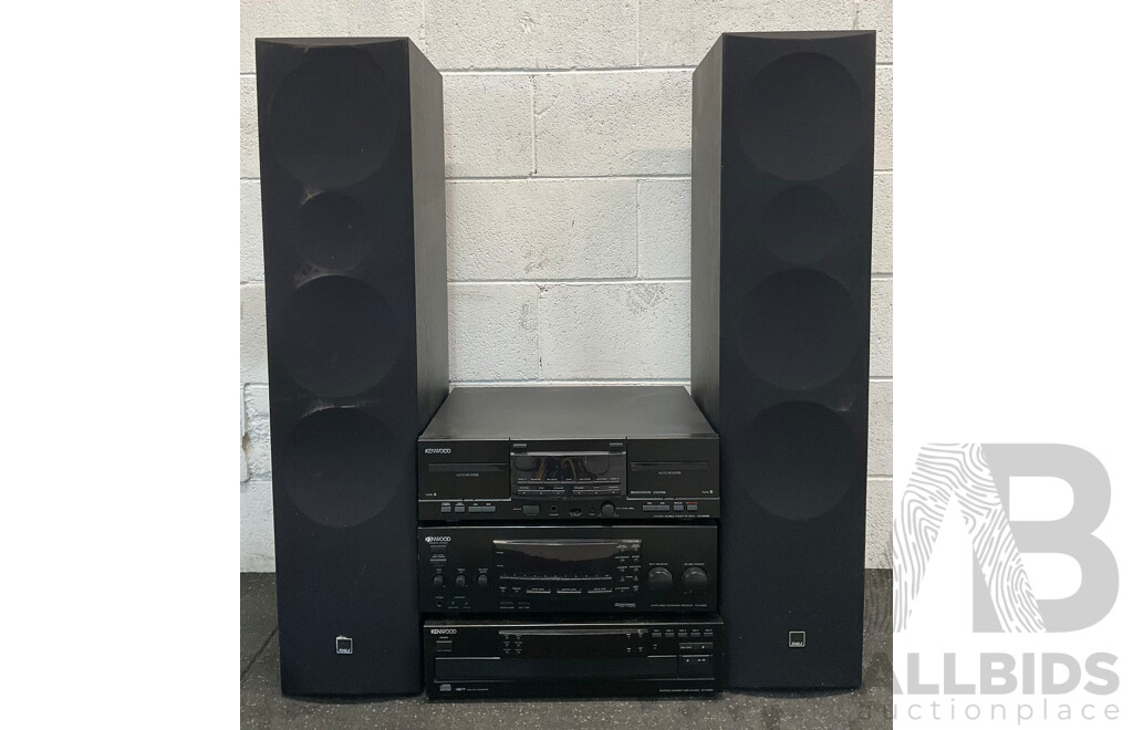 KENWOOD Component Stereo System with Two DALI Floor Standing Speakers