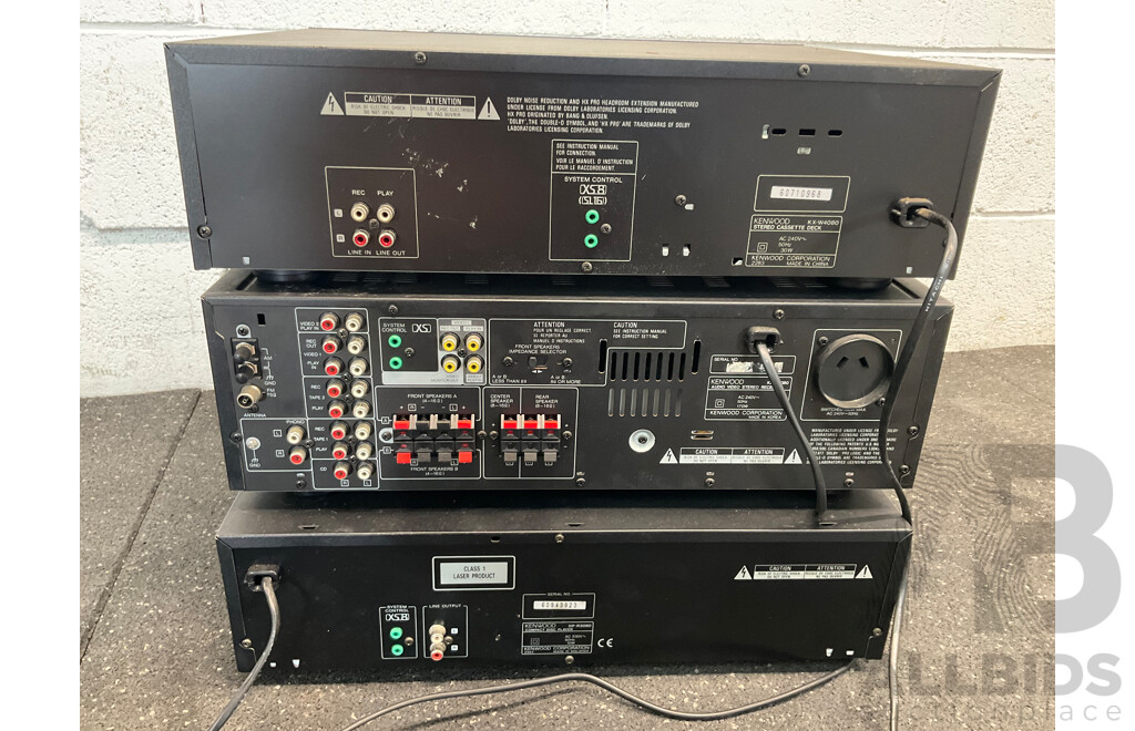 KENWOOD Component Stereo System with Two DALI Floor Standing Speakers