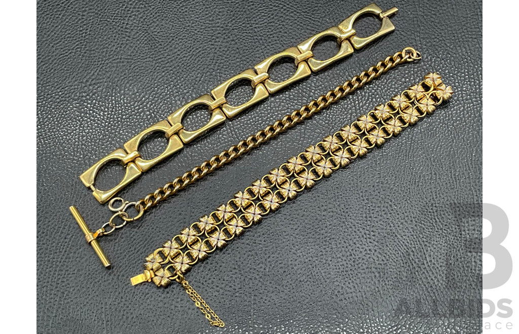 Collection of Vintage Jewellery Bracelet, Including OROTON and More - Lot of 3