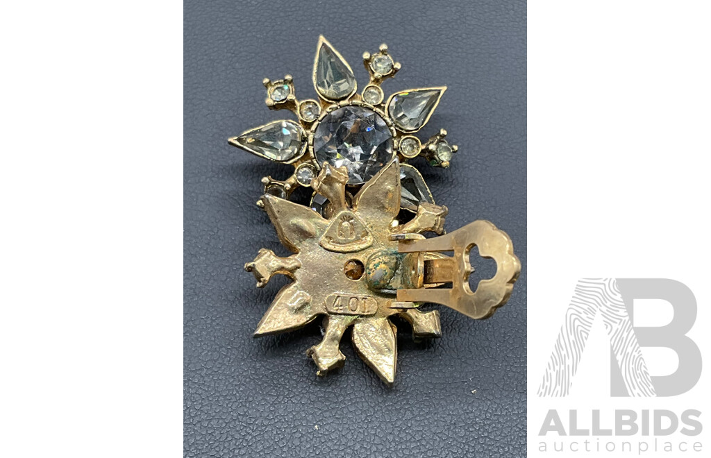 Collection of Vintage Clip-on Earrings, Including Elizabeth Reimer, Florenza, Barns and More - Lot of 6