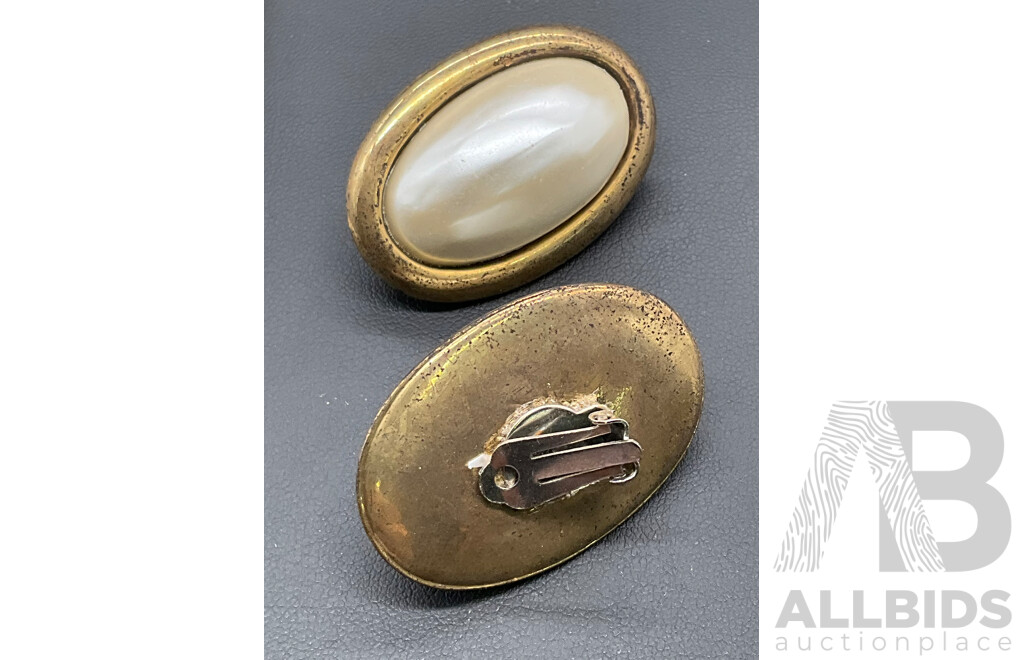 Collection of Vintage Clip-on Earrings, Including Elizabeth Reimer, Florenza, Barns and More - Lot of 6