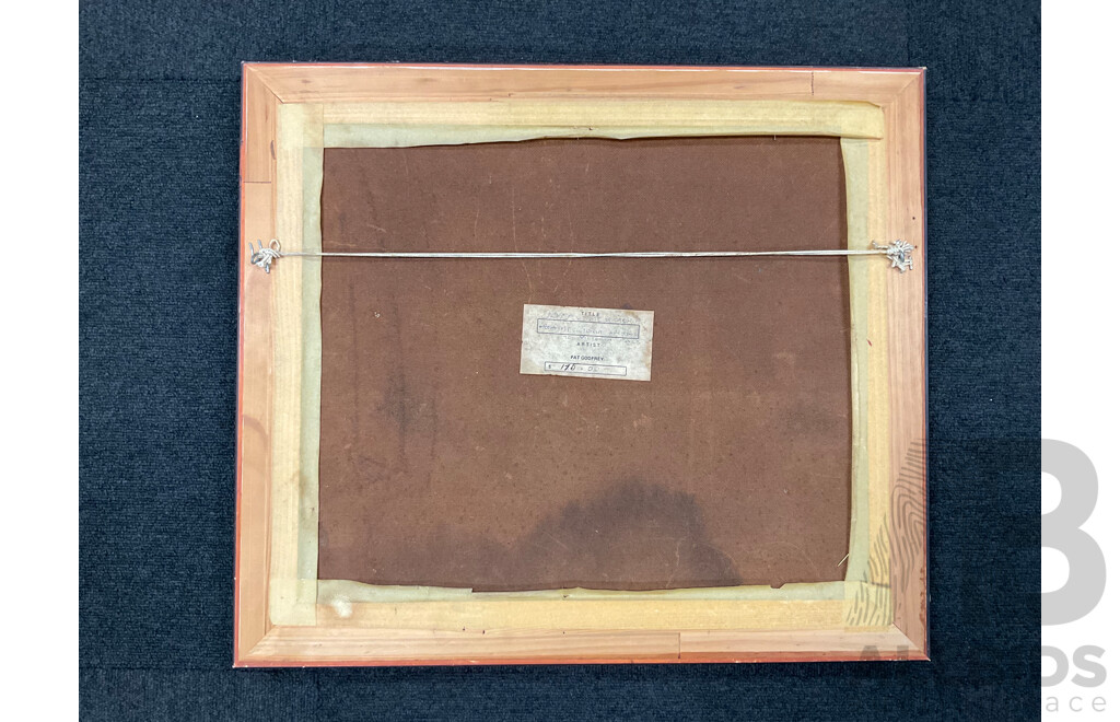 Pat Godfrey (1934-) , ''Cliffs Mt. Victoria'' Oil on Board, 49 x 56 Cm (frame)