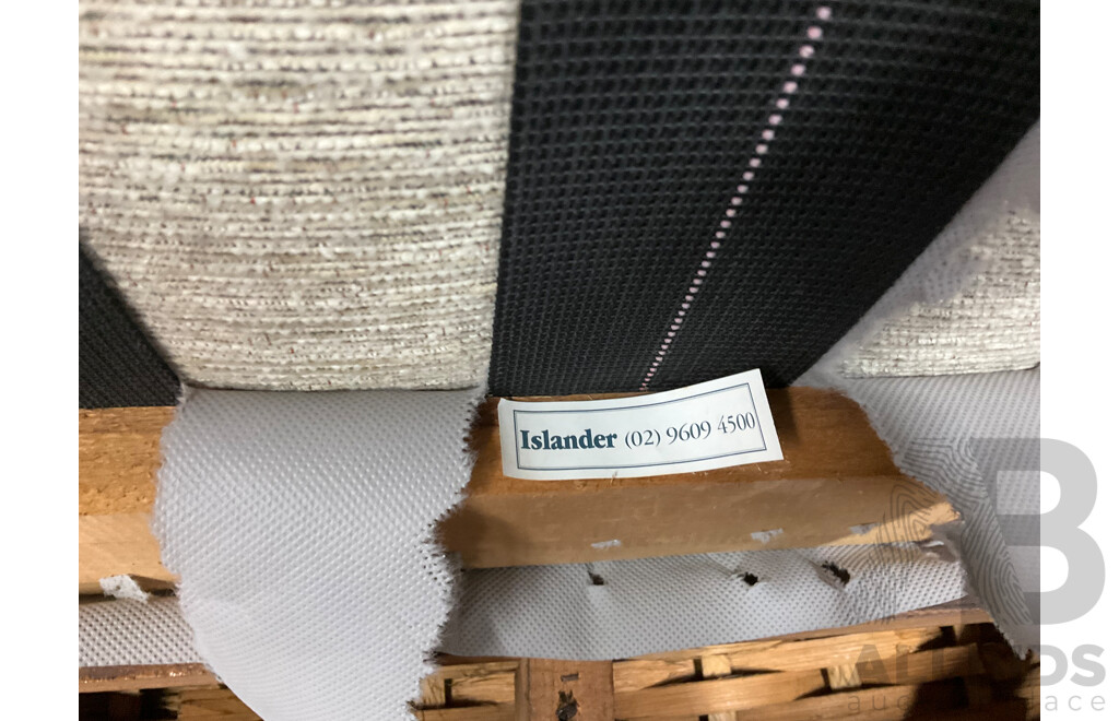 ISLANDER Five Piece Cane Outdoor Lounge Suite