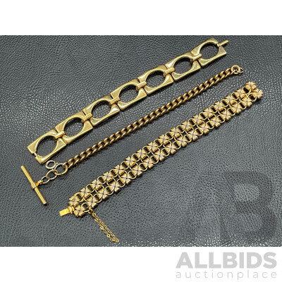 Collection of Vintage Jewellery Bracelet, Including OROTON and More - Lot of 3