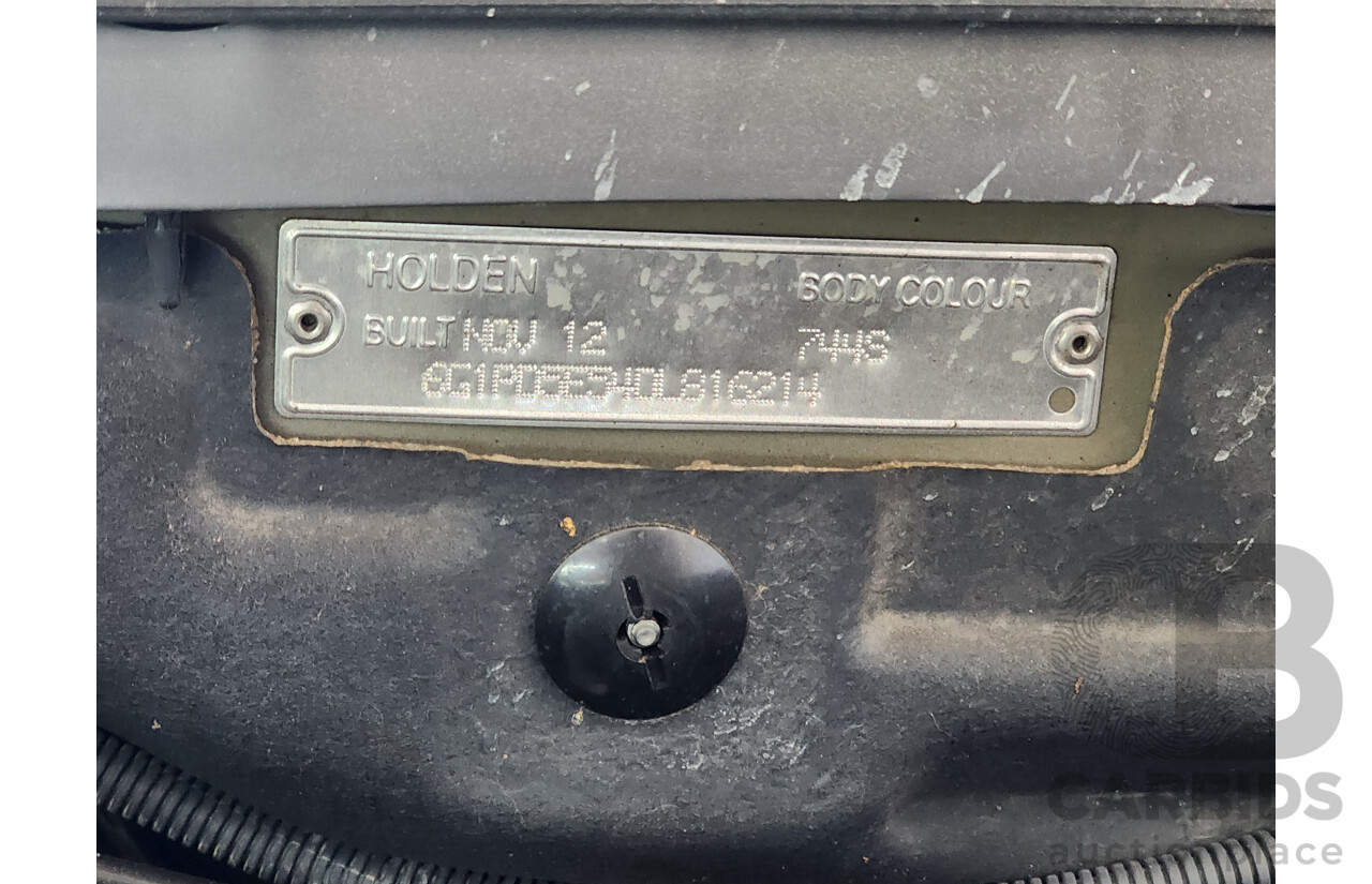 11/2012 Holden Cruze CD Equipe JH MY13 4d Sedan Grey 1.8L