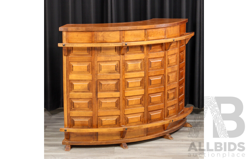 Vintage Curved Bar Unit