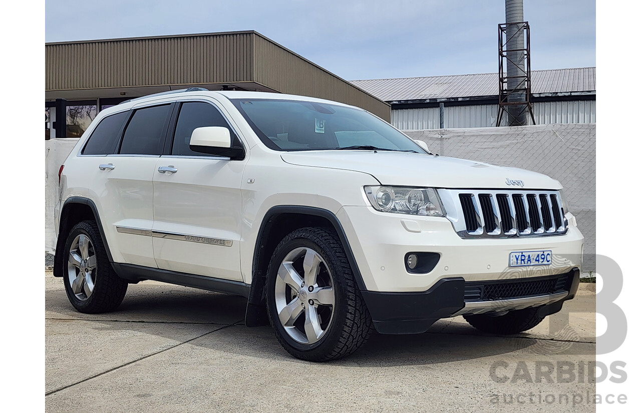 11/2011 Jeep Grand Cherokee Limited (4x4) WK 4d Wagon White 3.6L