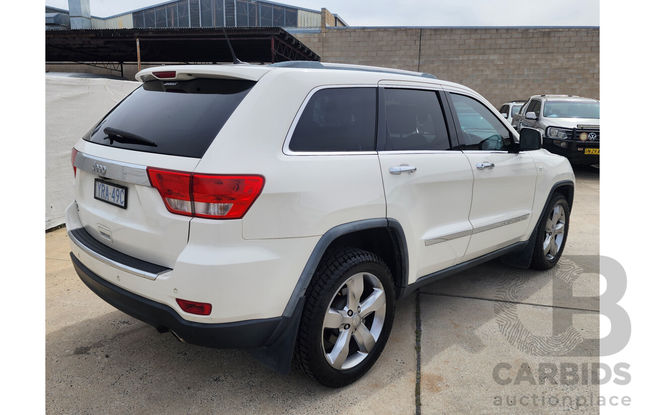 11/2011 Jeep Grand Cherokee Limited (4x4) WK 4d Wagon White 3.6L
