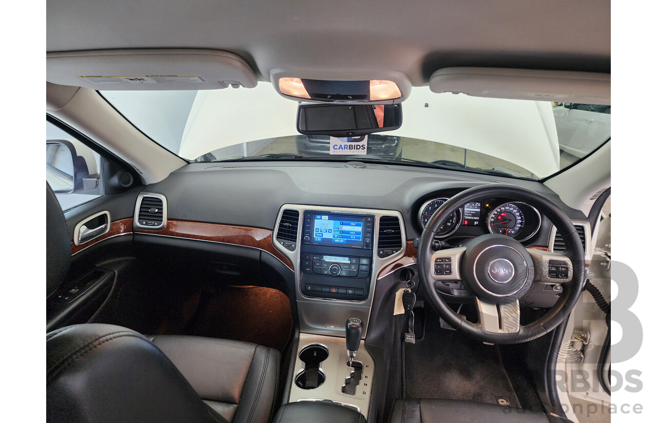 11/2011 Jeep Grand Cherokee Limited (4x4) WK 4d Wagon White 3.6L